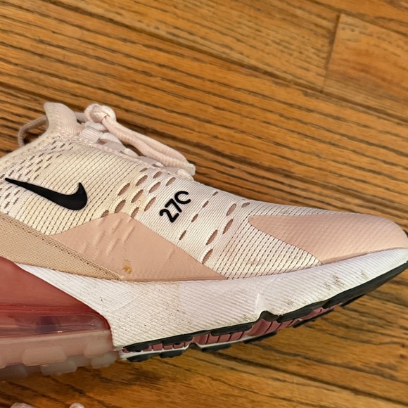 Nike Air Max 270 Women's Sneakers in Cream and Pink - Picture 6 of 12